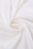 Elegant Solid Patchwork Fold Loose High Waist Type A Solid Color Bottoms