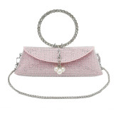 Elegant Formal Solid Chains Pearl Rhinestone Bags