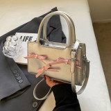 Sweet Simplicity Solid With Bow Contrast Bags
