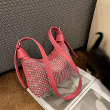 Casual Street Solid Rhinestone Bags