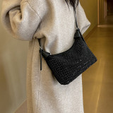 Casual Street Solid Rhinestone Bags