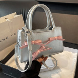 Sweet Simplicity Solid With Bow Contrast Bags