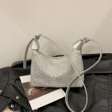Casual Street Solid Rhinestone Bags
