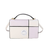 Celebrities Elegant Color Block Contrast Bags