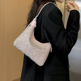 Casual Street Solid Rhinestone Bags