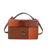 Celebrities Elegant Color Block Contrast Bags