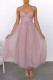 Sexy Solid Mesh Princess Dresses