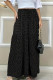Elegant Print Polka Dot Patchwork Loose High Waist Type A Full Print Bottoms