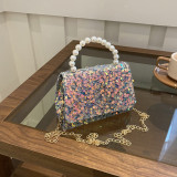 Celebrities Elegant Solid Sequins Chains Bags