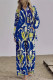 Casual Geometric Not Positioning Printed Pocket Turndown Collar Long Sleeve Two Pieces
