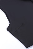 Sexy Solid Tassel Flowers Stringy Selvedge Collar Sleeveless Two Pieces