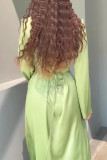 Elegant Solid Strap Design V Neck A Line Dresses