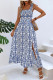 Bohemian Vacation National Totem Print Frenulum Slit Printed Dresses