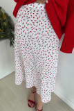 Celebrities Print Flowers Zipper High Waist Type A Full Print Bottoms