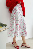 Celebrities Print Flowers Zipper High Waist Type A Full Print Bottoms