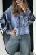 Casual Solid Color Hollow Out Lace Up Patchwork V Neck Tops