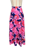 Vacation Floral Print Loose High Waist Type A Full Print Bottoms