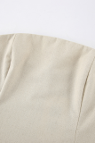 Casual Street Solid Color Pocket Strapless Strapless Dresses