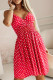 Sexy Vacation Polka Dot V Neck Sling Dresses