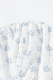 Sexy Flowers Lace Strap Design Contrast Strapless Tops