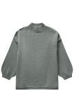 Casual Daily Solid Color O Neck Tops