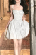 Sexy Celebrities Solid Color Chains Sequined V Neck Sling Dresses