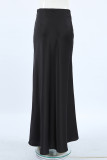 Elegant Solid Color Zipper Regular High Waist Solid Color Bottoms