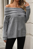 Casual Daily Solid Color Off Shoulder Tops