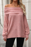Casual Daily Solid Color Off Shoulder Tops