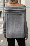 Casual Daily Solid Color Off Shoulder Tops