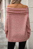 Casual Daily Solid Color Off Shoulder Tops