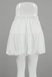 Casual Daily Solid Color Patchwork Loose High Waist Type A Solid Color Bottoms