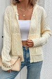 Casual Daily Solid Color Draw String Pocket Hooded Outerwear