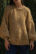 Casual Solid Color Sequins O Neck Tops