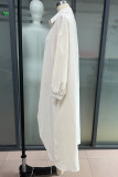 Casual Solid Color Buttons Turndown Collar Tops