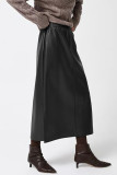Daily Elegant Solid Color Pocket Loose High Waist Type A Solid Color Bottoms