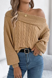 Sexy Solid Color Irregular Weave Turndown Collar Tops