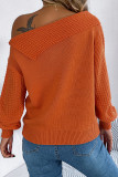 Sexy Solid Color Irregular Weave Turndown Collar Tops