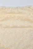 Sexy Solid Color Lace Fishtail Regular High Waist Solid Color Bottoms(Detachable two-piece)