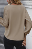 Sexy Daily Solid Color Ruched V Neck Tops