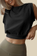 Casual Solid Color Patchwork O Neck Tops