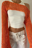 Sexy Solid Color Hollow Out Irregular Off Shoulder Tops
