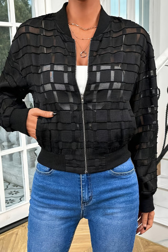 Casual Street Solid Color O Neck Outerwear