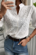 Sexy Solid Color Lace Mandarin Collar Tops