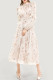 Elegant Flowers Ruffle Irregular Zipper Hooded Waist Skirt Dresses