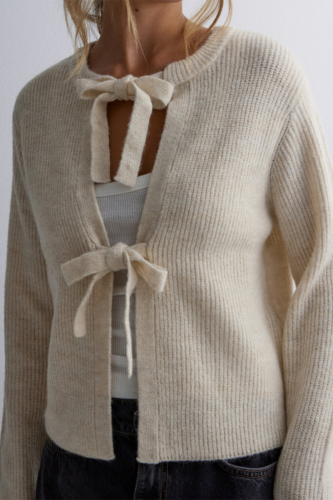 Casual Daily Solid Color Lace Up O Neck Outerwear