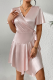 Sexy Solid Color Lace Up V Neck A Line Dresses