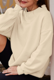 Casual Daily Solid Color Half A Turtleneck Tops