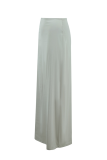 Elegant Solid Color Irregular Regular High Waist Solid Color Bottoms