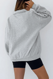 Casual Daily Solid Color Buttons Turndown Collar Tops